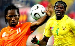 Drogba, Adebayor in battle royale