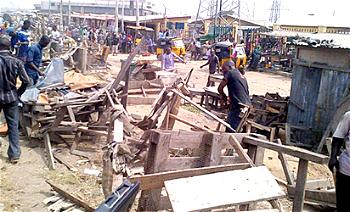 DEMOLITION: Traders protest, as FG moves to restore Festac Town