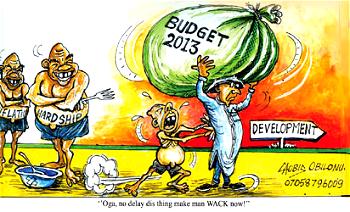 Reps set to tackle Presidency over 2013 budget