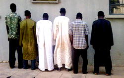Police parade six suspected attackers of Ado Bayero