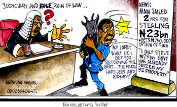 “I only stole N23  billion…”