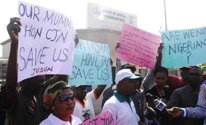 Confusion as striking judiciary workers lock out CJN, judges over pay