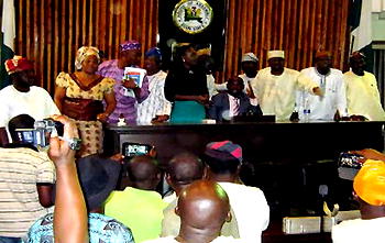 Ogun Assembly: Mace smashed, as two factions lay claim to speakership