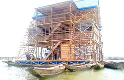 IRONY OF A FLOATING SCHOOL: Banned in Nigeria, nominated for award in London