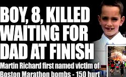 Boston bombings: Boy killed waiting for Dad