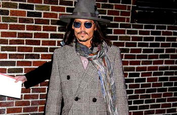 Hollywood actor Johnny Depp is almost blind