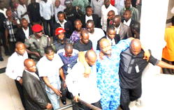 Rivers crisis: Chidi Lloyd limps to court