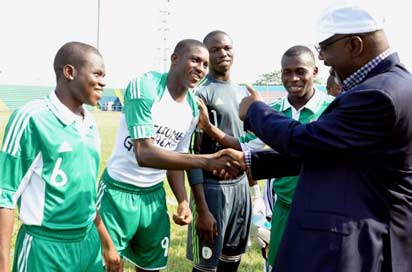 “Masquerades” invade Golden Eaglets’ training