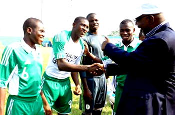 “Masquerades” invade Golden Eaglets’ training