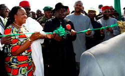 Chime salutes Jonathan as inaugural flight takes off