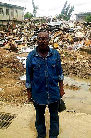 Illegal demolition of building in Lagos
