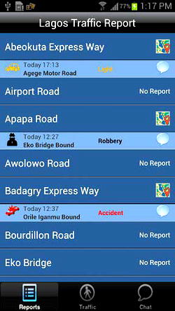 Another Nigerian designs road traffic mobile app