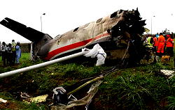 Crash site, hospital wards, mortuary: 24 hours after