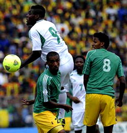 Emenike brings scoring prowess to bear as Eagles beat Ethiopia 2-1