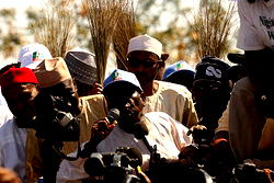 Anambra Election: Buhari, Tinubu, others protest at INEC hqtrs
