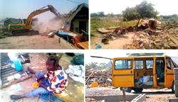 Victims of police demolition spend Christmas under trees