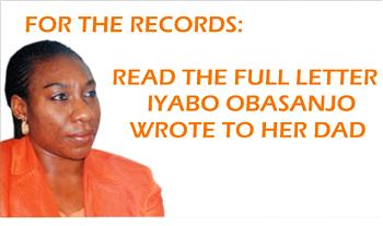 FOR THE RECORD: Read Full text of Iyabo’s letter to OBJ