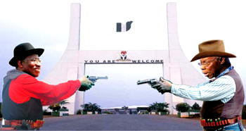 Gun duel between Obasanjo and Jonathan?