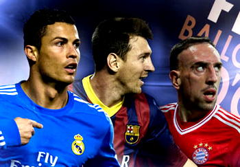 Messi, Ribery, Ronaldo on Ballon d’Or shortlist