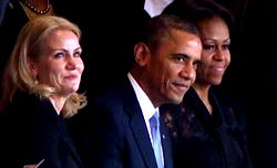 Huge ovation as Obama arrives Mandela memorial