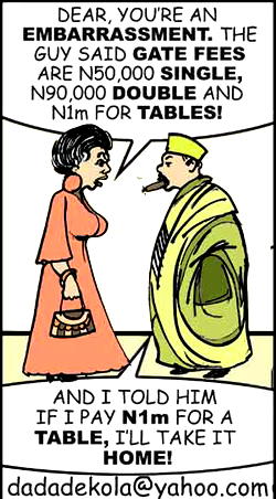One million naira table