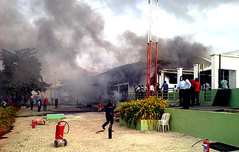 Fire guts Christ Embassy