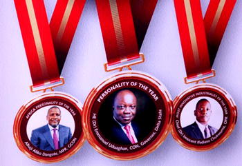 Roll call of dignitaries at the Vanguard Personality of the Year awards