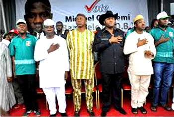 Ekiti 2014: When Bamidele flagged off