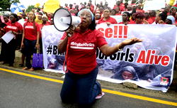 Nollywood stars march for release of Chibok girls
