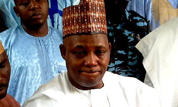 #BringBackOurGirls: Shettima in tears, declares three days fasting, prayers