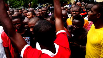 Sacked LG workers protest in Owerri