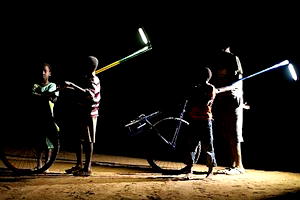 Solar lamps made from bike parts change lives in Mali