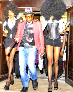 Charly Boy and his Guardian Angels?