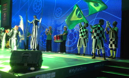 Qatar captures Brazil in Fan Zone