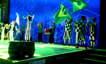Qatar captures Brazil in Fan Zone