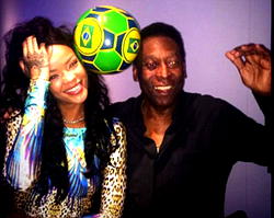 Rihana meets Pele