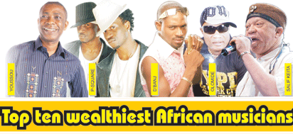 Top ten wealthiest African musicians?