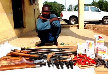 Two AK-47 rifles, live ammunition recovered from NSCDC operative