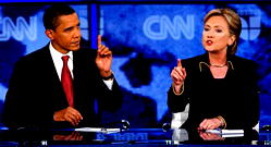Clinton blames Islamic militants rise on Obama policies
