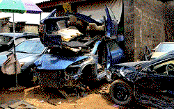 How 58 lock-up shops, 108 vehicles were razed at Owode Onirin market