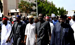 Buhari, Amaechi, others in protest rally against FG