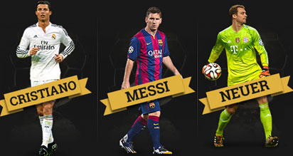 Neymar, Ronaldo, Messi on FIFA best player shortlist - Vanguard News