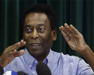 pele1 Pele backs Brazil to win sixth World Cup