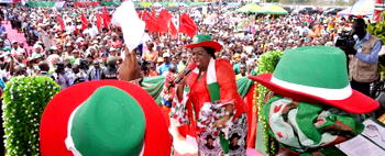 PDP women protest gov poll result in Niger