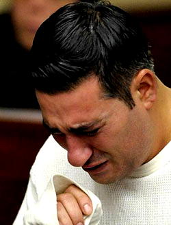 Footballer bags 8 year  sentence for killing ref