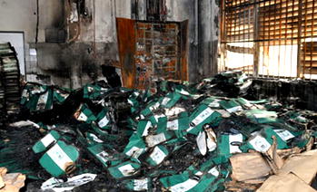 Fire guts INEC office