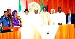 Jonathan assigns portfolios to eight new ministers