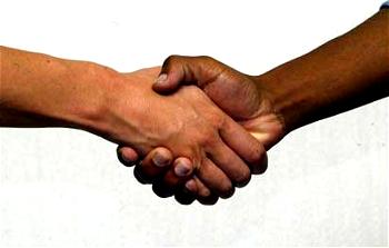 Handshake beyond the elbow
