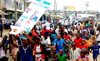 Wide spread jubilation in Ibadan