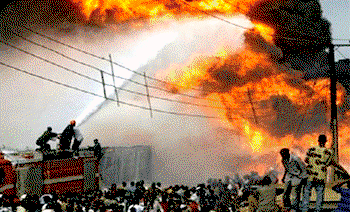 Three bodies recovered, 22 shops, five vehicles razed as fire guts Mile 12 market